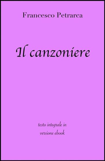 Il canzoniere di Francesco Petrarca in ebook