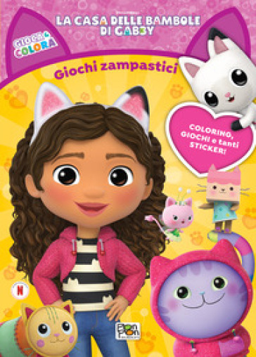 Giochi zampastici. Gioca &amp; colora. La casa delle bambole di Gabby. Ediz. a colori