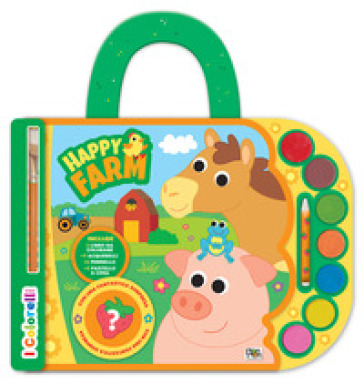 Happy farm. Valigetta con acquerelli. I colorelli. Ediz. a colori. Ediz. a spirale. Con acquerelli