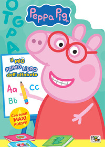 Il mio primo libro dell'alfabeto. Peppa Pig. Con adesivi. Ediz. a colori
