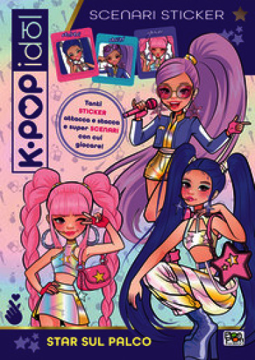Star sul palco. K-pop Idol. Scenari sticker. Ediz. a colori