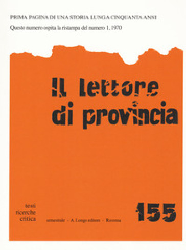 Il lettore di provincia. Vol. 155