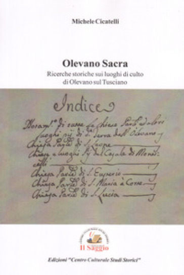 Olevano sacra. Ricerche storiche sui luoghi di culto di Olevano sul Tusciano