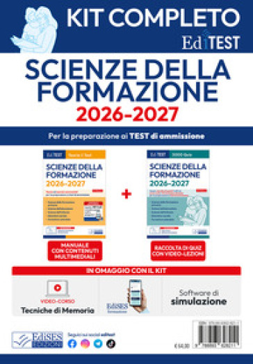 Kit completo EdiTEST Scienze della formazione. Manuale + Raccolta di quiz