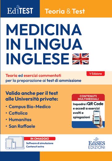 Medicina in lingua inglese Teoria & Test