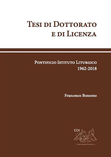 Tesi di Dottorato e di Licenza