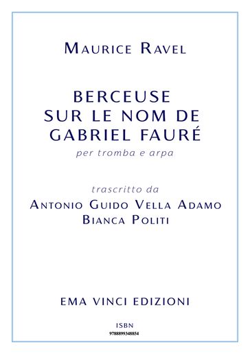 Berceuse sur le nom de Gabriel Fauré