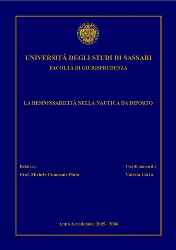 La responsabilità nella nautica da diporto