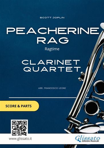 Clarinet Quartet "Peacherine Rag" score & parts