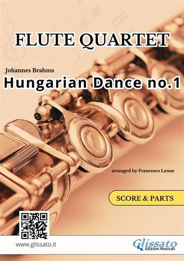 Hungarian Dance no.1 - Flute Quartet (Score & Parts)