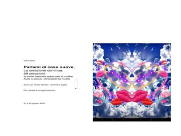Parlami di cose nuove. La creazione continua. 88 creazioni