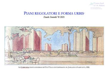Piani regolatori e forma urbis