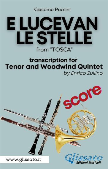 E lucevan le stelle - Tenor & Woodwind Quintet (SCORE)