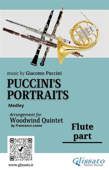 Flute part of "Puccini's Portraits" for Woodwind Quintet