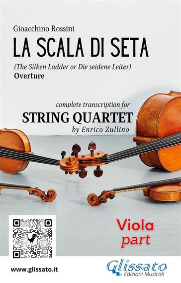 Viola part of "La scala di seta" for String Quartet