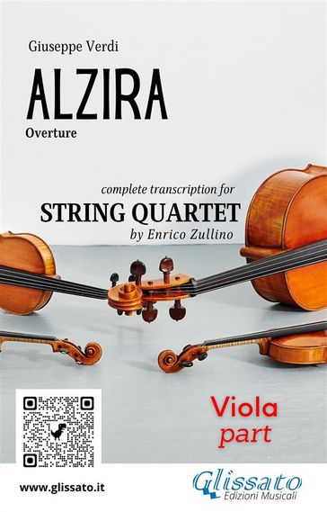 Viola part of "Alzira" for string quartet