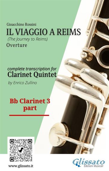 Bb Clarinet 3 part of "Il Viaggio a Reims" for Clarinet Quintet