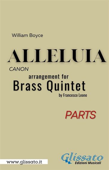 Alleluia by William Boyce for brass quintet/ensemble (set of parts)