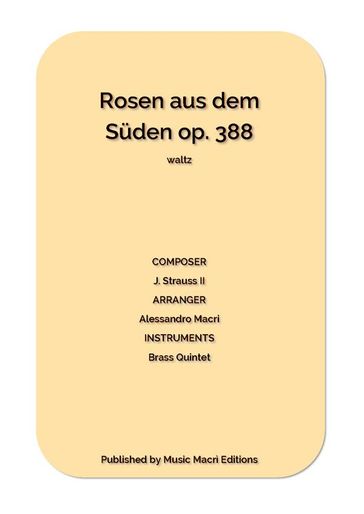 Rosen aus dem Suden op. 388 waltz