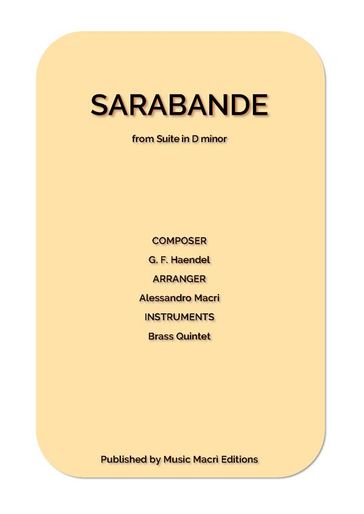 Sarabande from Suite in D minor by G. F. Haendel