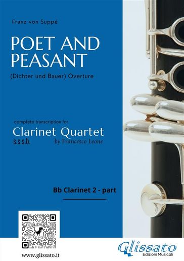 (Bb Clarinet 2 part) Poet and Peasant overture for Clarinet Quartet-0
