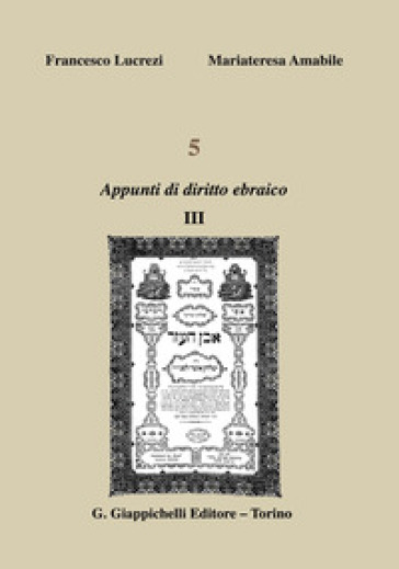5. Appunti di diritto ebraico. Vol. 3