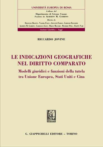 Le indicazioni geografiche nel diritto comparato