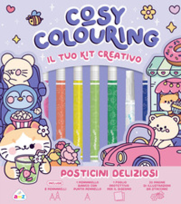 Posticini deliziosi. Cosy colouring. Ediz. illustrata. Con pennarelli