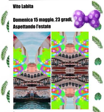 Domenica 15 maggio, 23 gradi, aspettando l'estate