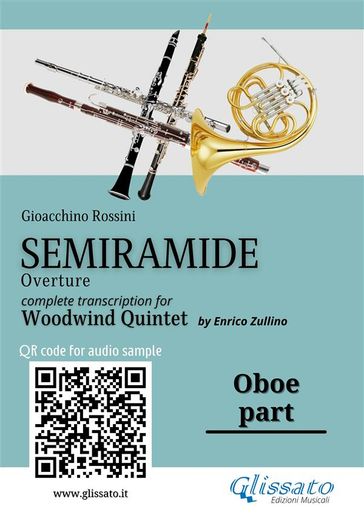 Oboe part of "Semiramide" overture for Woodwind Quintet