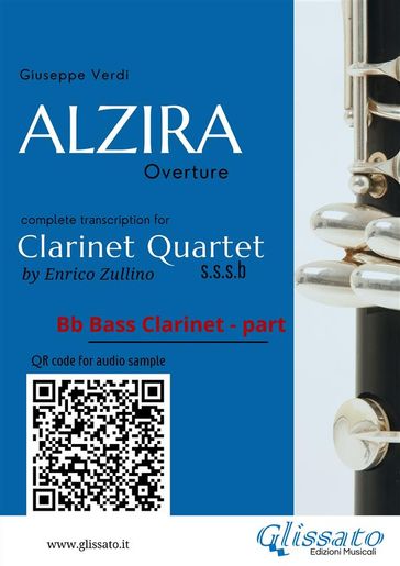 Bb Bass Clarinet part of "Alzira" for Clarinet Quartet
