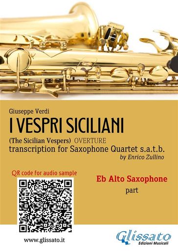 Eb Alto Sax part of "I Vespri Siciliani" for Saxophone Quartet