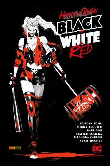 Harley Quinn - Black + White + Red