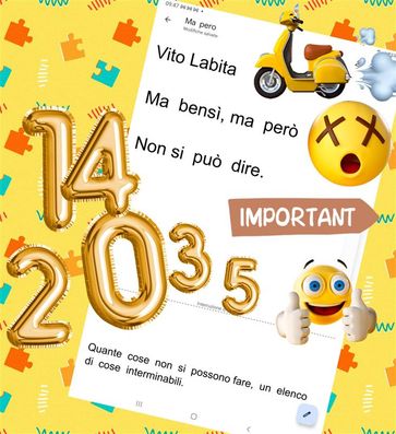 Ma bensì, ma però Non si può dire