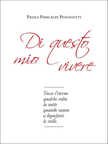 Di questo mio vivere