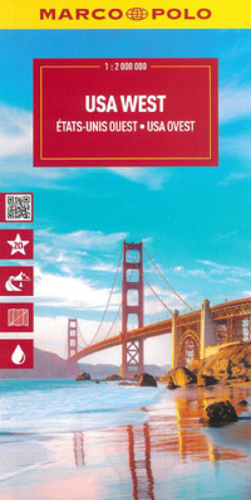 Stati Uniti Occidentali 1:2.000.000. Ediz. multilingue