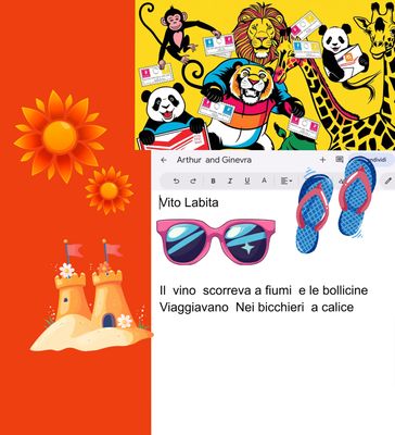 Il vino scorreva a fiumi e le bollicine Viaggiavano Nei bicchieri a calice