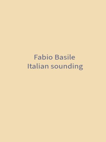 Italian sounding