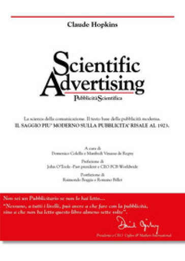 Scientific advertising-pubblicità scientifica. Ediz. bilingue