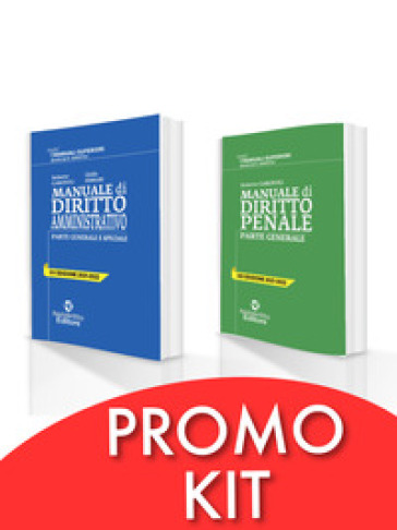 Kit Manuali Superiori 2021/2022: Manuale Superiore Di Penale + Manuale Superiore Di Amministrativo. Nuova Ediz.