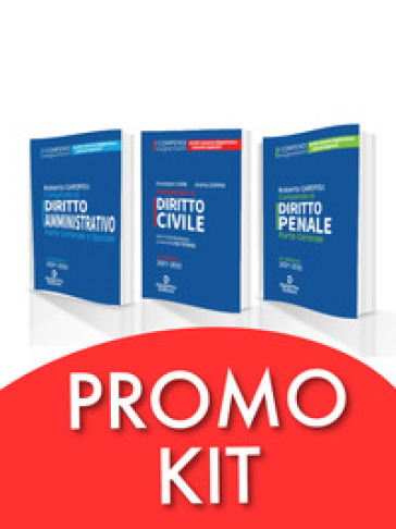 Kit 3 Compendi Superiori: Compendio Superiore Di Civile+ Compendio Superiore Di Amministrativo + Compendio Superiore Di Penale. Parte Generale. Nuova Ediz.