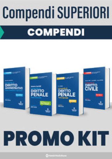 Kit Compendi superiori: Compendio di diritto civile-Compendio di diritto penale. Parte generale-Compendio di diritto penale. Parte speciale-Compendio 