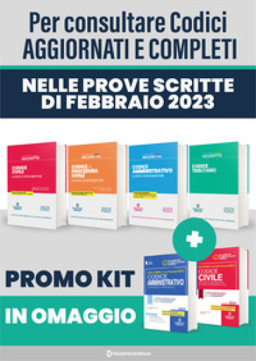 Speciale kit TAR 2023: Codice civile plus-Codice procedura civile plus-Codice amministrativo plus-Codice tributario plus -Codice civile-Codice amminis