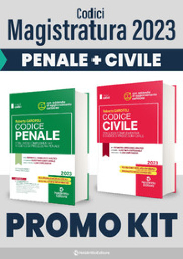 Kit Codici Magistratura 2023. Codice Penale+Codice Civile