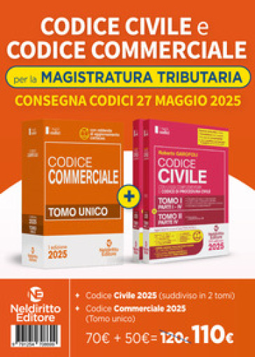 Codice di Diritto Civile e diritto Commerciale per il concorso in Magistratura tributaria