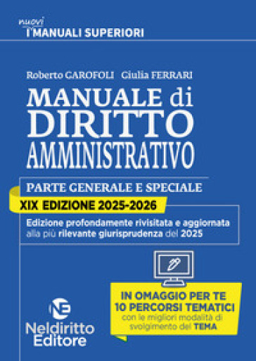 Manuale superiore di Diritto amministrativo 2025-2026 per il concorso in magistratura