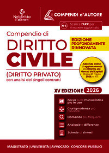 Compendio di diritto civile 2026