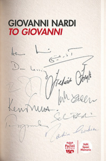 To Giovanni. Firme e dediche: piccole soste di un flâneur della cultura nei meandri della letteratura di lingua inglese contemporanea