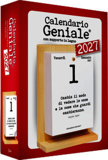 Calendario geniale 2027 con supporto