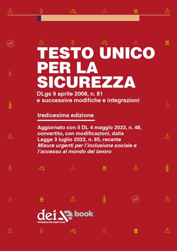 Testo Unico per la Sicurezza - Tredicesima edizione